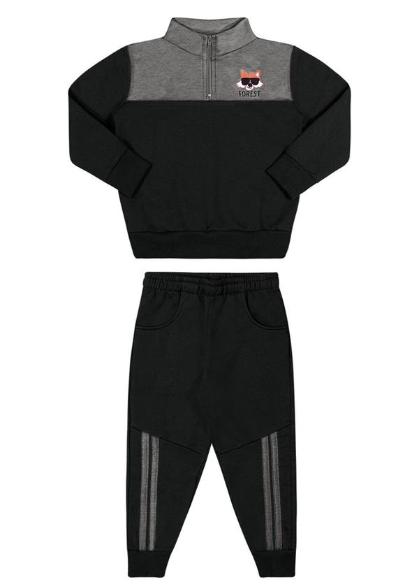 Alenice - Conjunto Floresta Moletom Menino Cinza