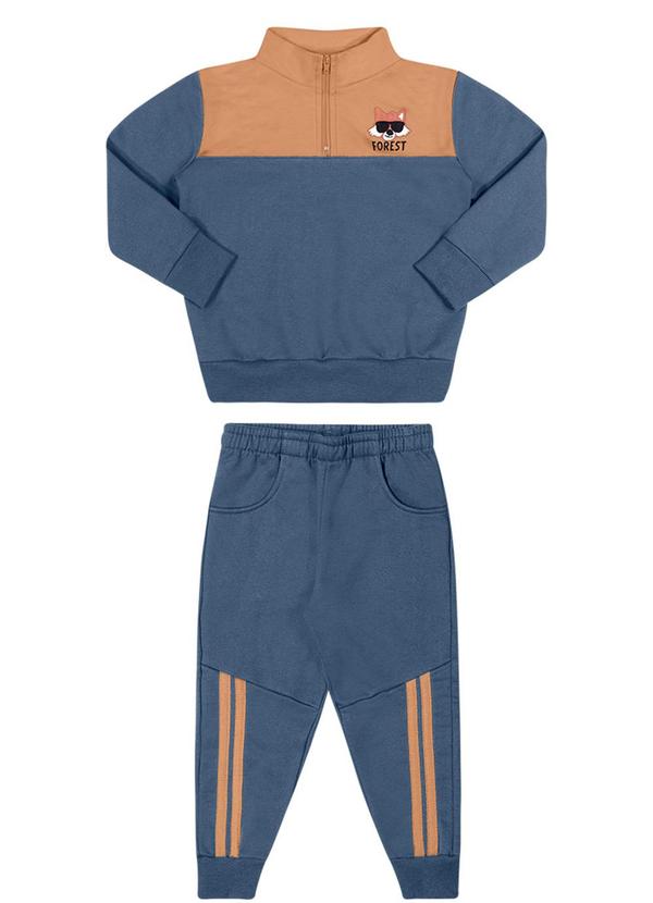 Alenice - Conjunto Floresta Moletom Menino Marrom 2