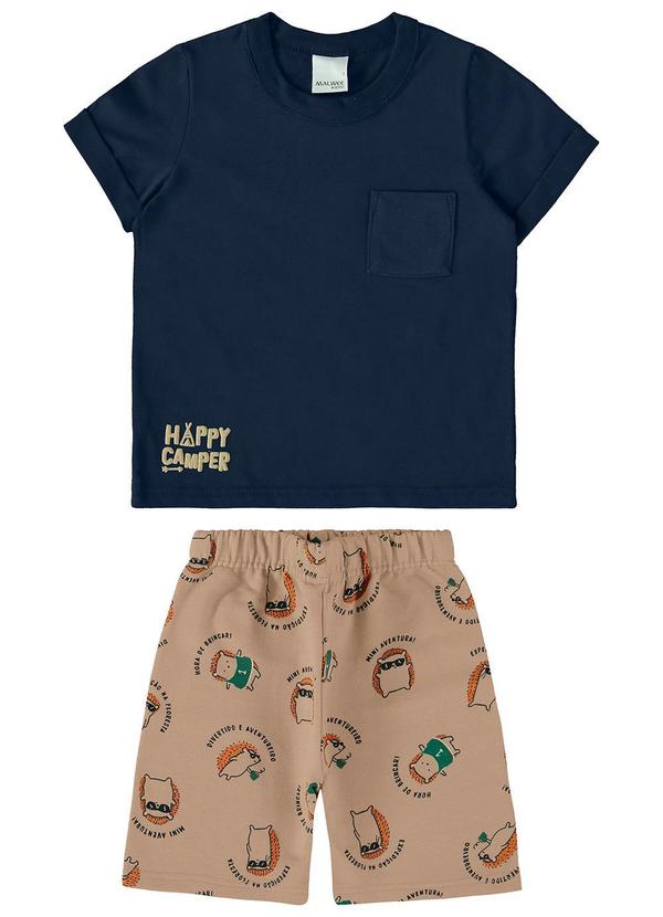 Malwee Kids - Conjunto Happy Camper Azul