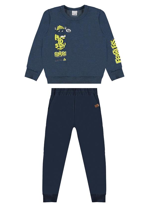 Malwee Kids - Conjunto Here To Stay em Moletom Azul