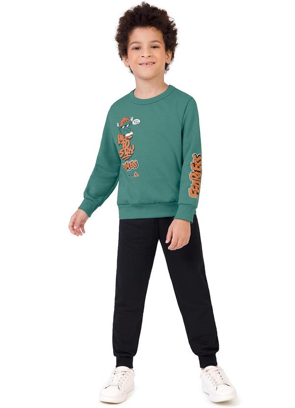 Malwee Kids - Conjunto Here To Stay em Moletom Verde 1