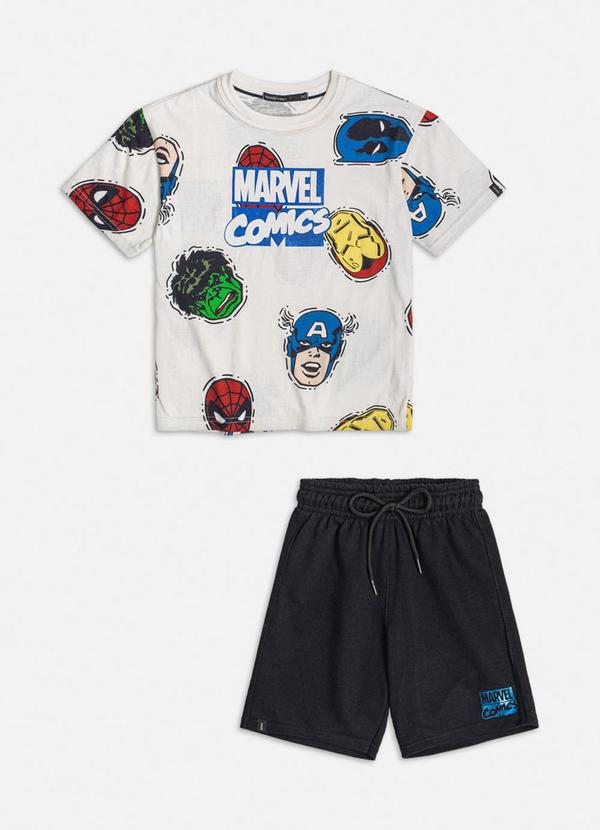 Youccie - Conjunto Heróis Marvel Branco 3