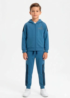 Rosa Azul - Conjunto Inf. Menino Básico Kangulu Azul - ROSA AZUL