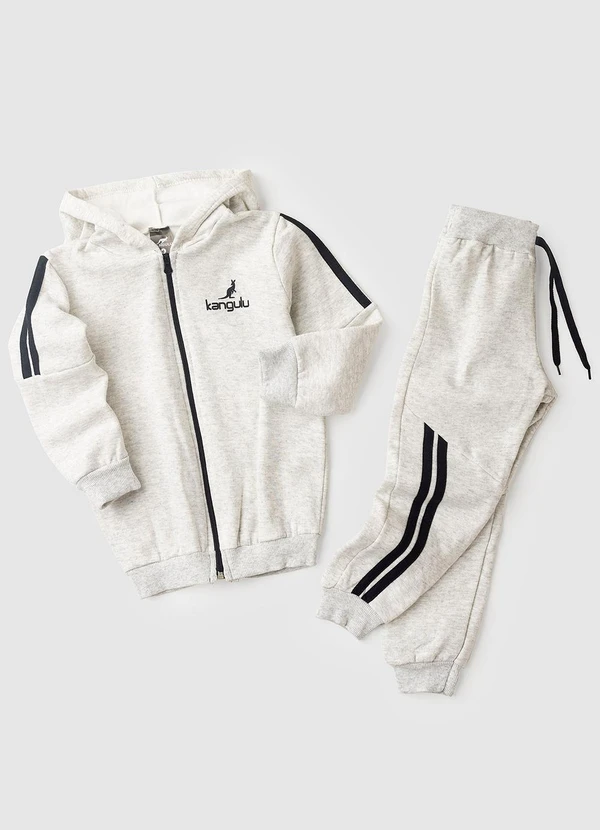 Rosa Azul - Conjunto Inf. Menino Básico Kangulu Mescla