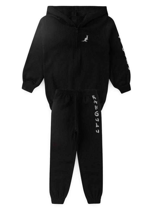 Rosa Azul - Conjunto Inf. Menino Básico Kangulu Preto