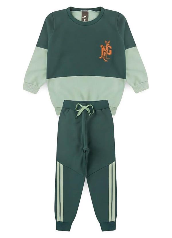 Rosa Azul - Conjunto Inf. Menino Kangulu Verde Mata 1