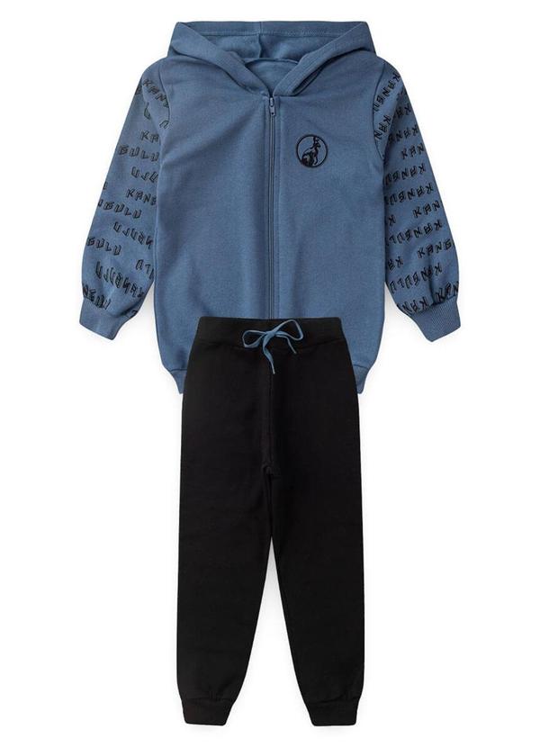 Rosa Azul - Conjunto Inf. Menino Mascote Kangulu Azul 