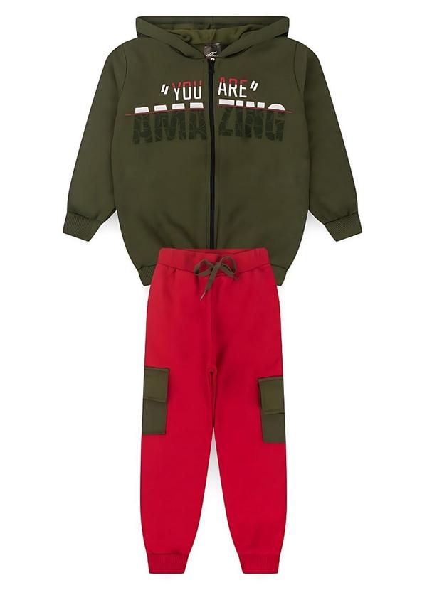 Rosa Azul - Conjunto Inf. Menino You Are Amazing Verde