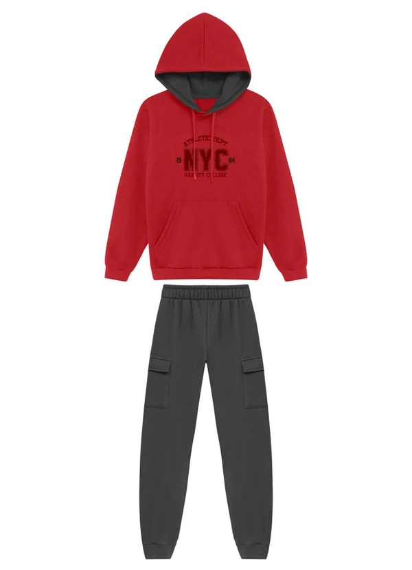 Ddk - Conjunto Infantil Athletic Vermelho