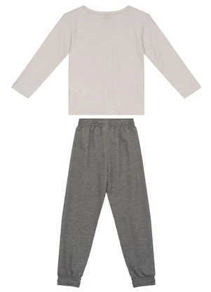 Guloseima - Conjunto Infantil Blusa e Calça Cinza - GULOSEIMA