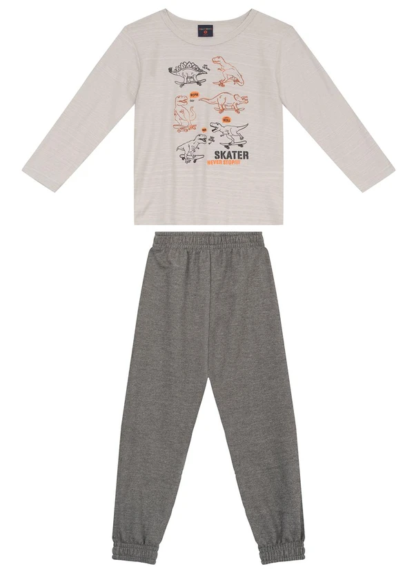 Guloseima - Conjunto Infantil Blusa e Calça Cinza
