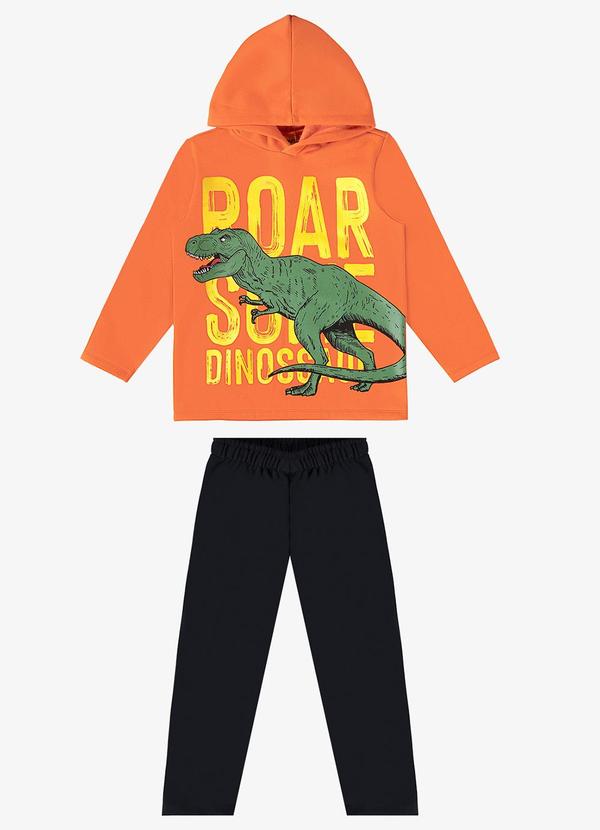 Rovi Kids - Conjunto Infantil Blusão com Calça Laranja 3