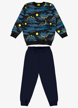 Rovi Kids - Conjunto Infantil Blusão com Calça Preto - ROVI KIDS