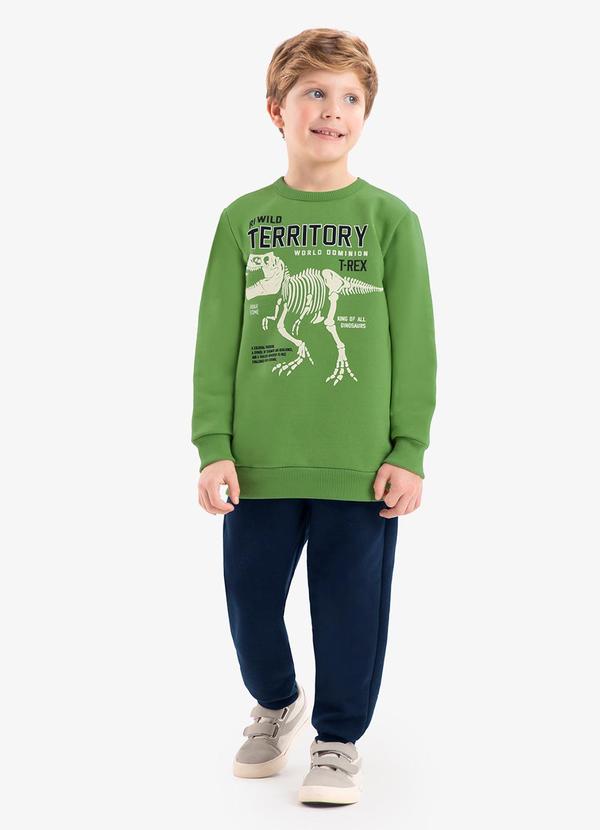 Rovi Kids - Conjunto Infantil Blusão com Calça Verde