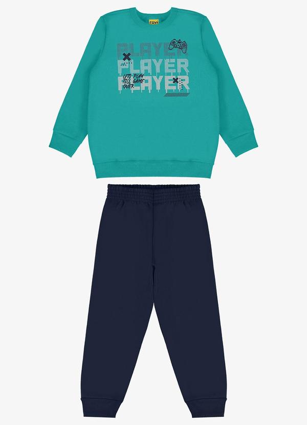 Rovi Kids - Conjunto Infantil Blusão com Calça Verde