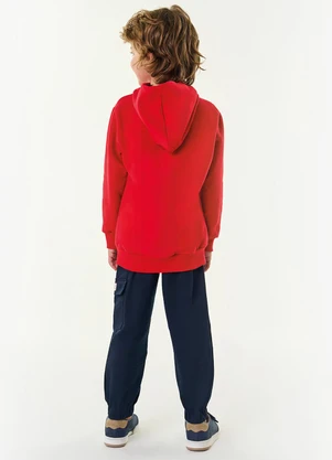 Trick Nick - Conjunto Infantil Blusão com Calça Vermelho - TRICK NICK