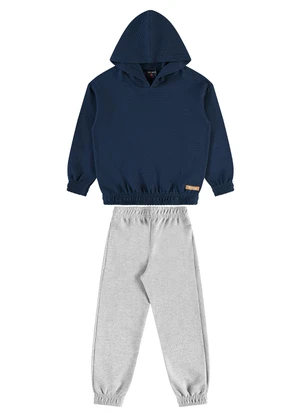 Guloseima - Conjunto Infantil Blusão e Calça Azul - GULOSEIMA