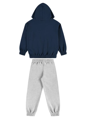 Guloseima - Conjunto Infantil Blusão e Calça Azul - GULOSEIMA