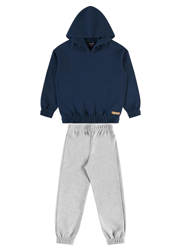 Guloseima - Conjunto Infantil Blusão e Calça Azul