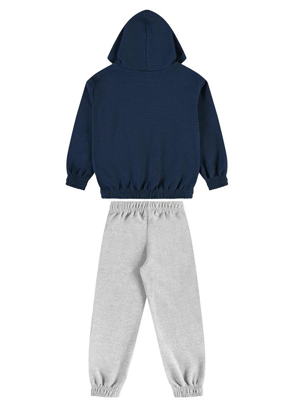Guloseima - Conjunto Infantil Blusão e Calça Azul 2