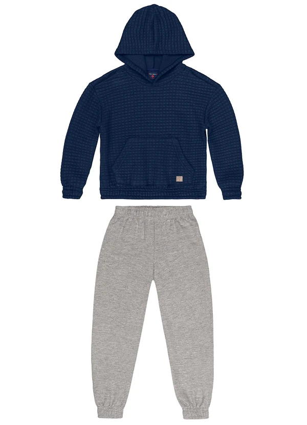 Guloseima - Conjunto Infantil Blusão e Calça Azul
