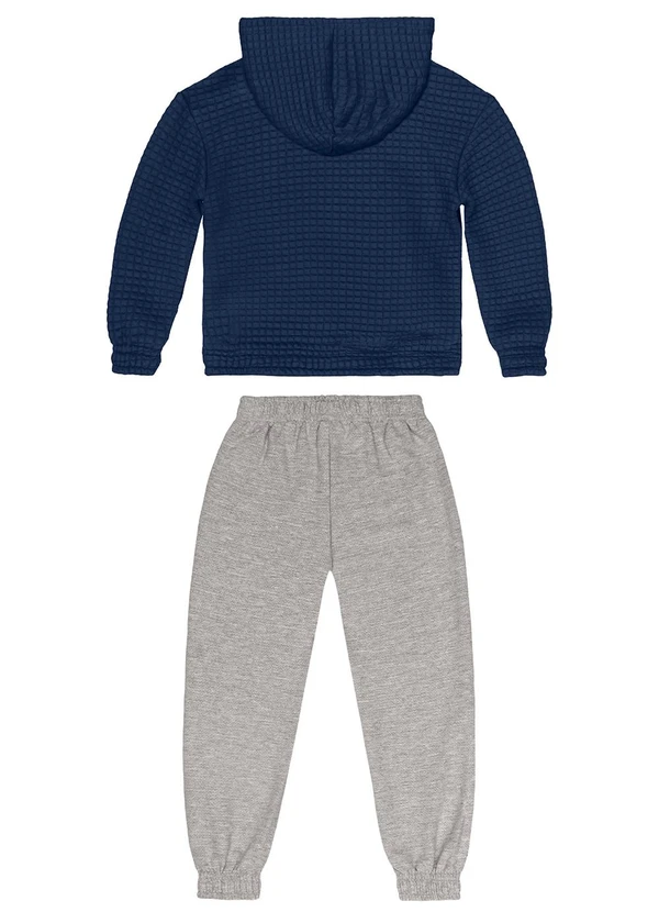 Guloseima - Conjunto Infantil Blusão e Calça Azul 2