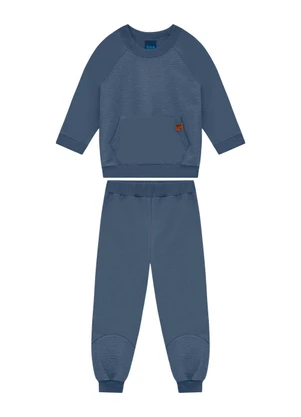 Ddk - Conjunto Infantil Blusão e Calça Azul - DDK