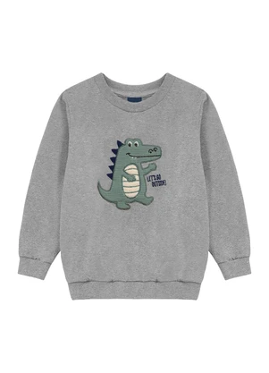 Ddk - Conjunto Infantil Blusão e Calça Cinza - DDK