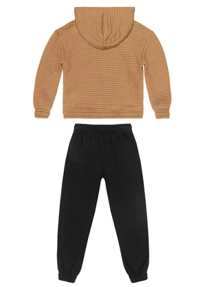 Guloseima - Conjunto Infantil Blusão e Calça Marrom - GULOSEIMA