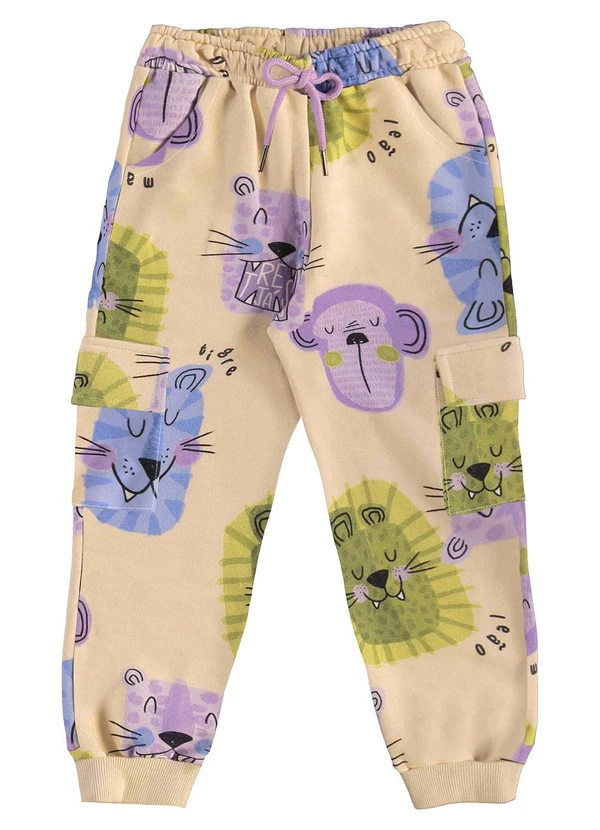 Três e Já - Conjunto Infantil Blusão e Calça Roxo 7