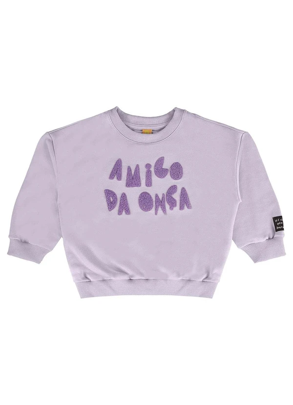 Três e Já - Conjunto Infantil Blusão e Calça Roxo 5