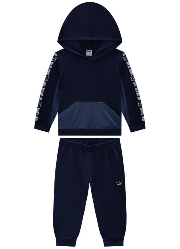 Marlan - Conjunto Infantil Blusão e Calça Tiger Team Azul