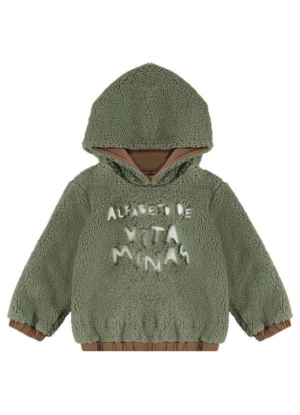 Três e Já - Conjunto Infantil Blusão e Calça Verde 5