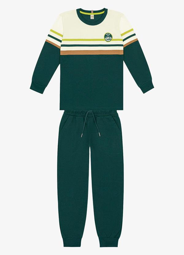 Trick Nick - Conjunto Infantil Camiseta com Calça Verde 1