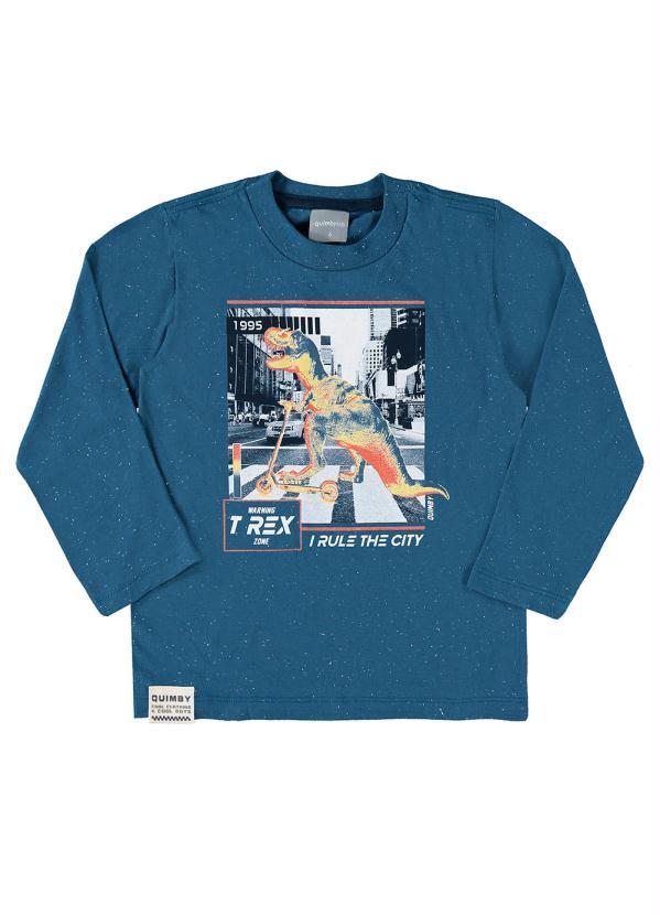 Quimby - Conjunto Infantil Camiseta e Calça Azul 4