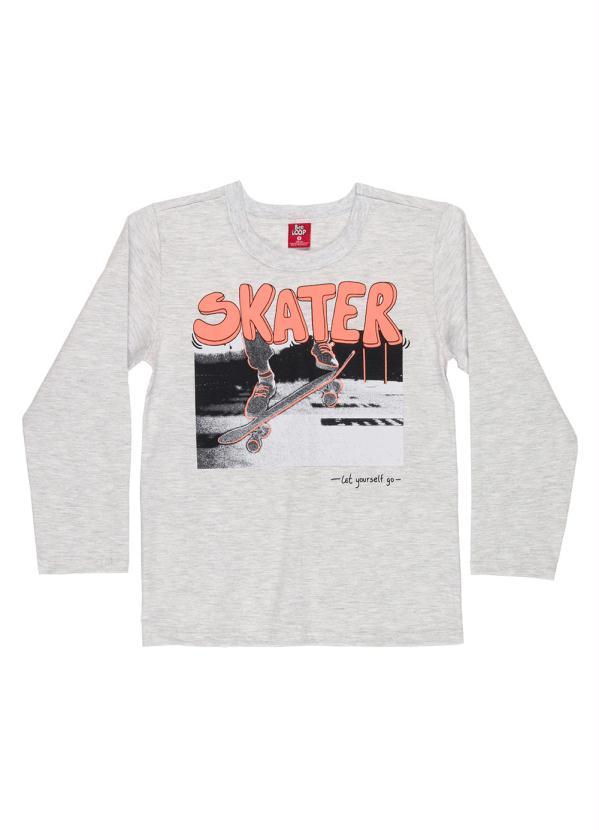 Bee Loop - Conjunto Infantil Camiseta e Calça Moletom Cinza 3