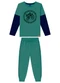 Ddk - Conjunto Infantil Camiseta e Calça Moletom Azul - variação: Verde