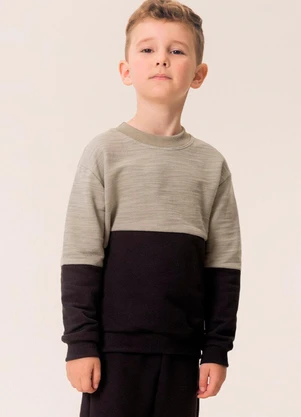 Bugbee - Conjunto Infantil Casaco e Calça Moletom Verde - BUGBEE