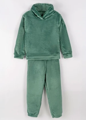 Bugbee - Conjunto Infantil Casaco Moletom e Calça Bege - BUGBEE