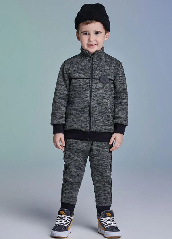 Youccie - Conjunto Infantil Cinza Cinza