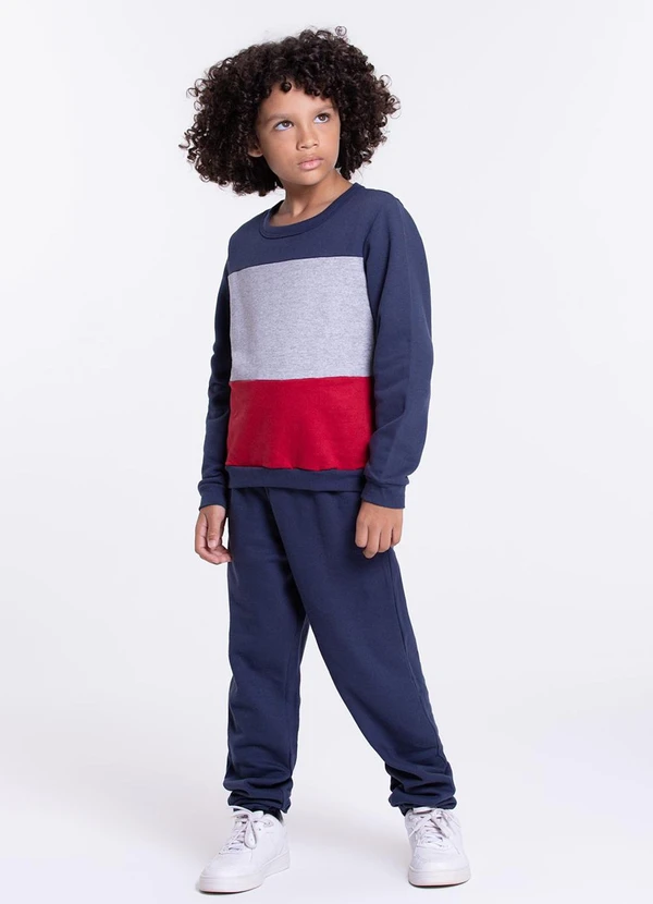 Vida Costeira - Conjunto Infantil com Recortes Mocinho Marinho