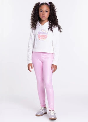 Vida Costeira - Conjunto Infantil Cropped no Bad Days Off-White - VIDA COSTEIRA