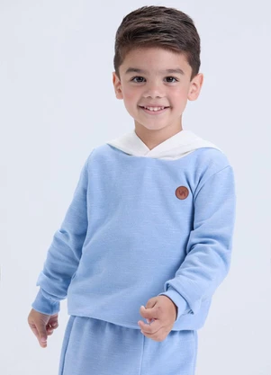 Vida Costeira - Conjunto Infantil de Inverno Moletom Jet Azul - VIDA COSTEIRA