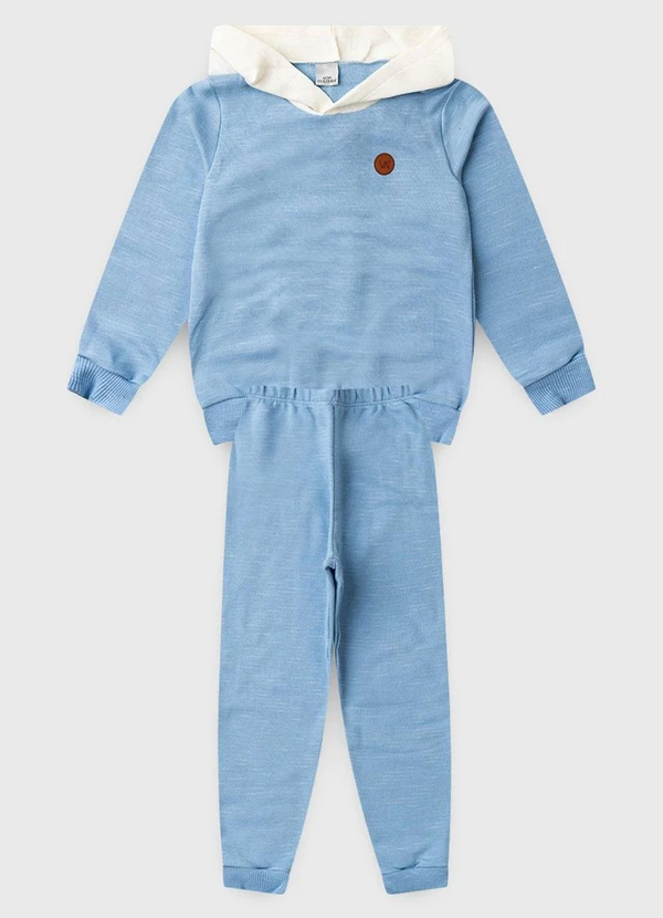 Vida Costeira - Conjunto Infantil de Inverno Moletom Jet Azul 4