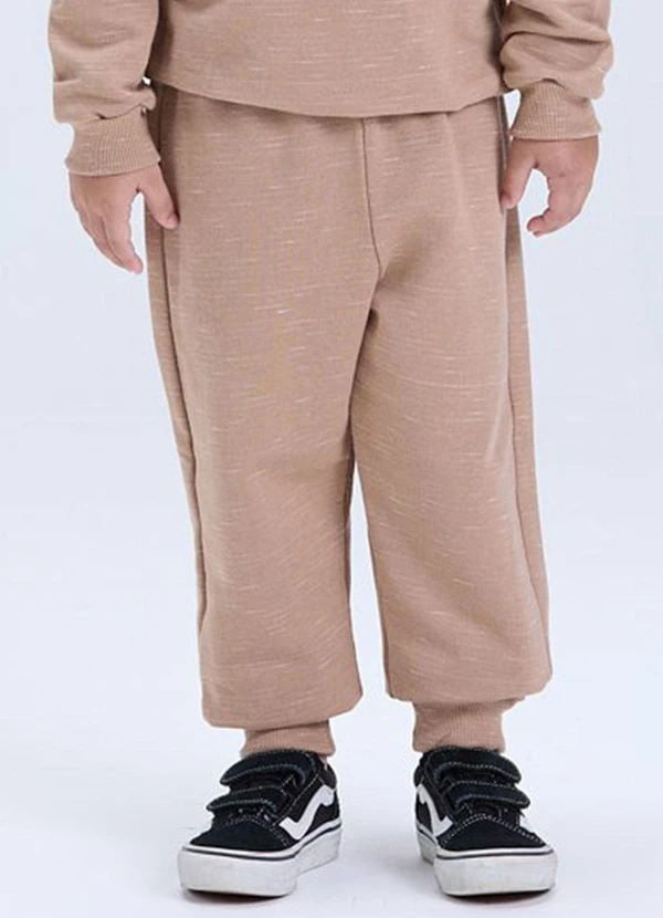 Vida Costeira - Conjunto Infantil de Inverno Moletom Jet Bege 3