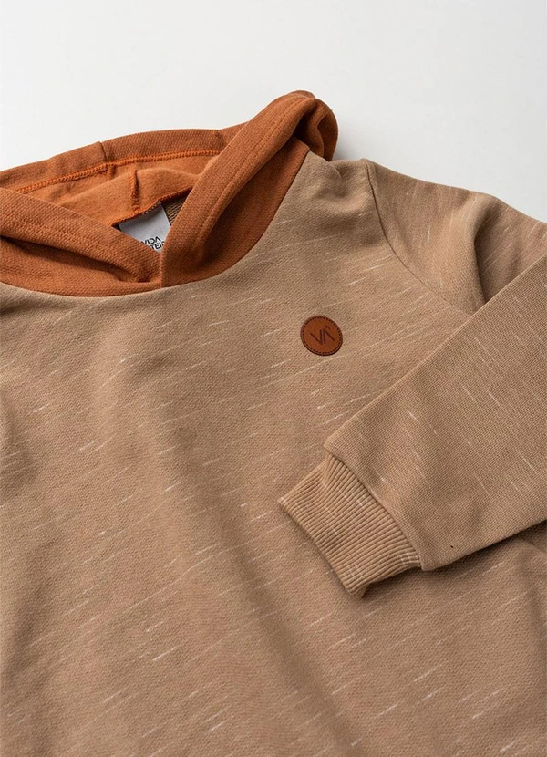 Vida Costeira - Conjunto Infantil de Inverno Moletom Jet Bege 5