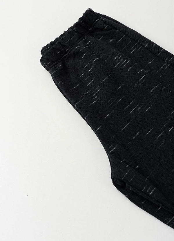 Vida Costeira - Conjunto Infantil de Inverno Moletom Jet Preto 6