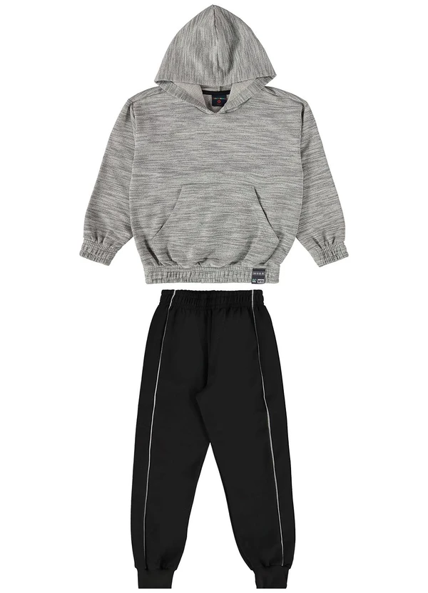 Guloseima - Conjunto Infantil de Moletom Cinza