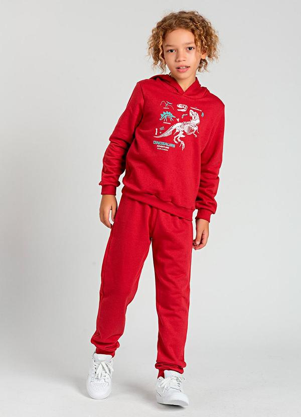Vida Costeira - Conjunto Infantil de Moletom Dinossauro Bordo