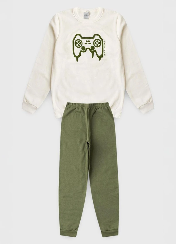 Vida Costeira - Conjunto Infantil de Moletom Game Off White 4